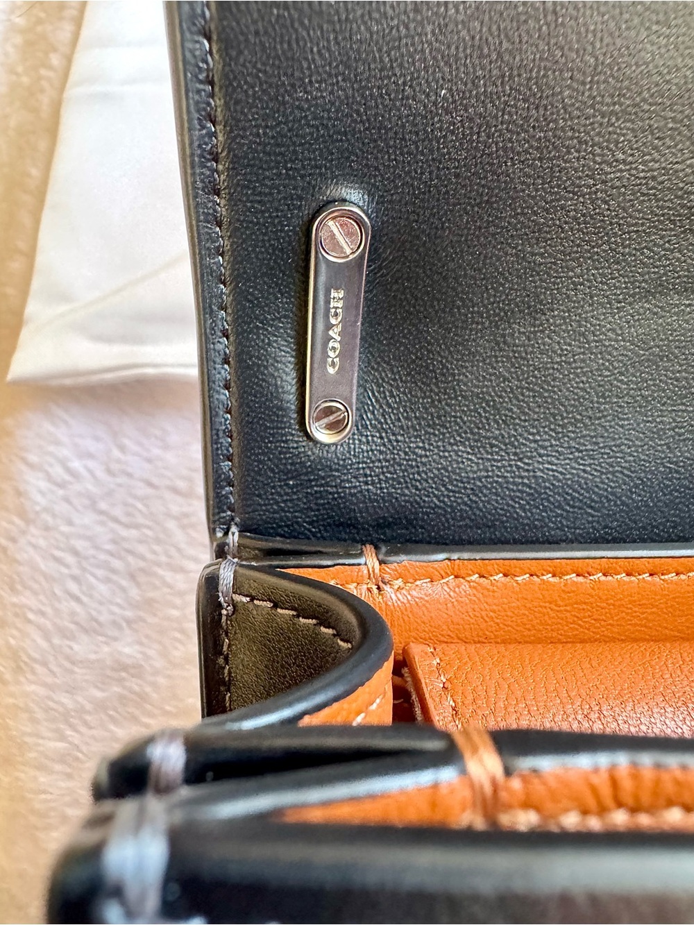 NWT Coach Bandit Crossbody Black Leather CD724 - Picture 6 of 15
